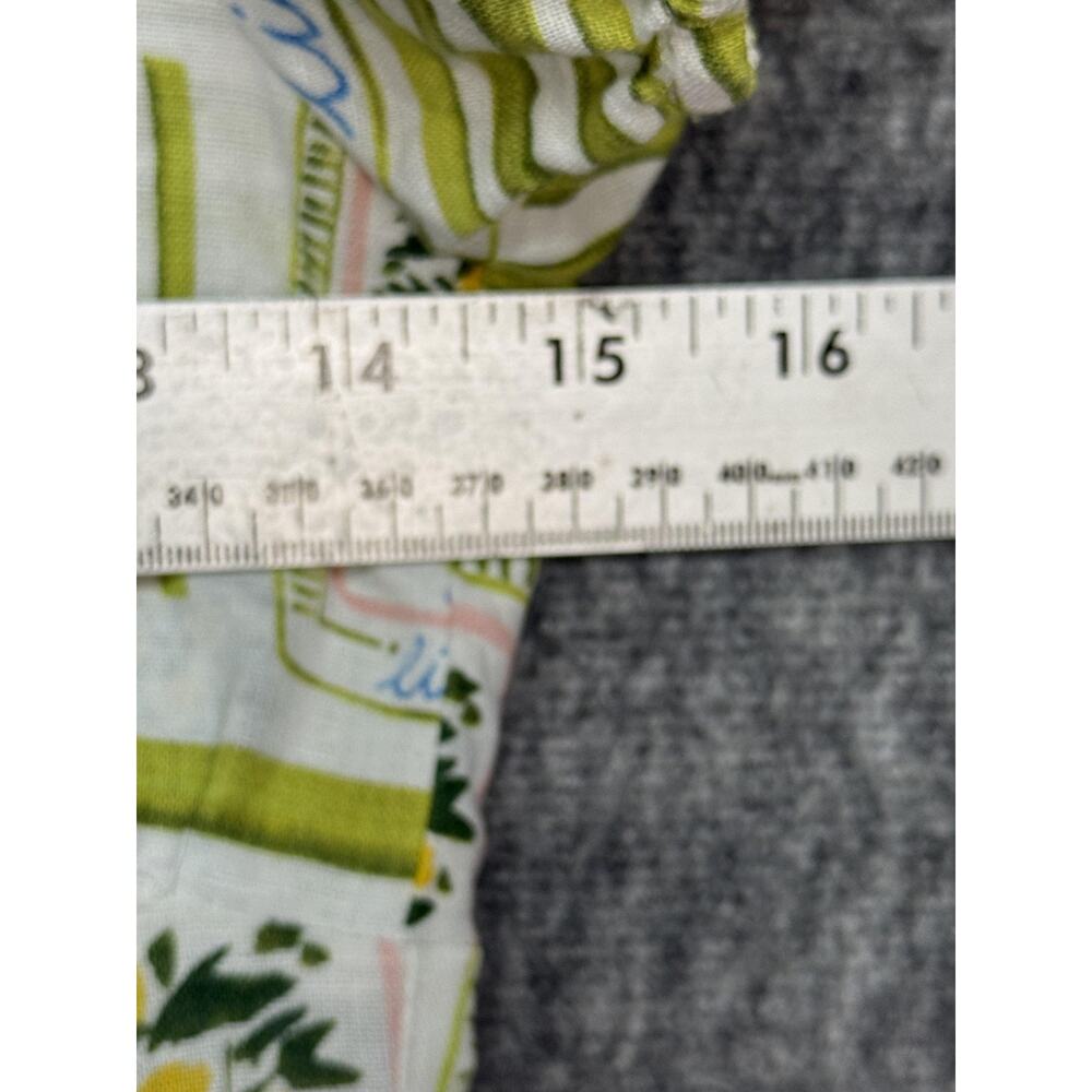 Corey Lynn Calter Dress Womens XS White Linen Lemon Print Puff Sleeve Sundress - Picture 6 of 14